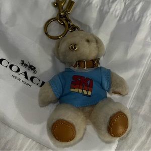 NWOT Coach Ski Bear Bag Charm / Keychain